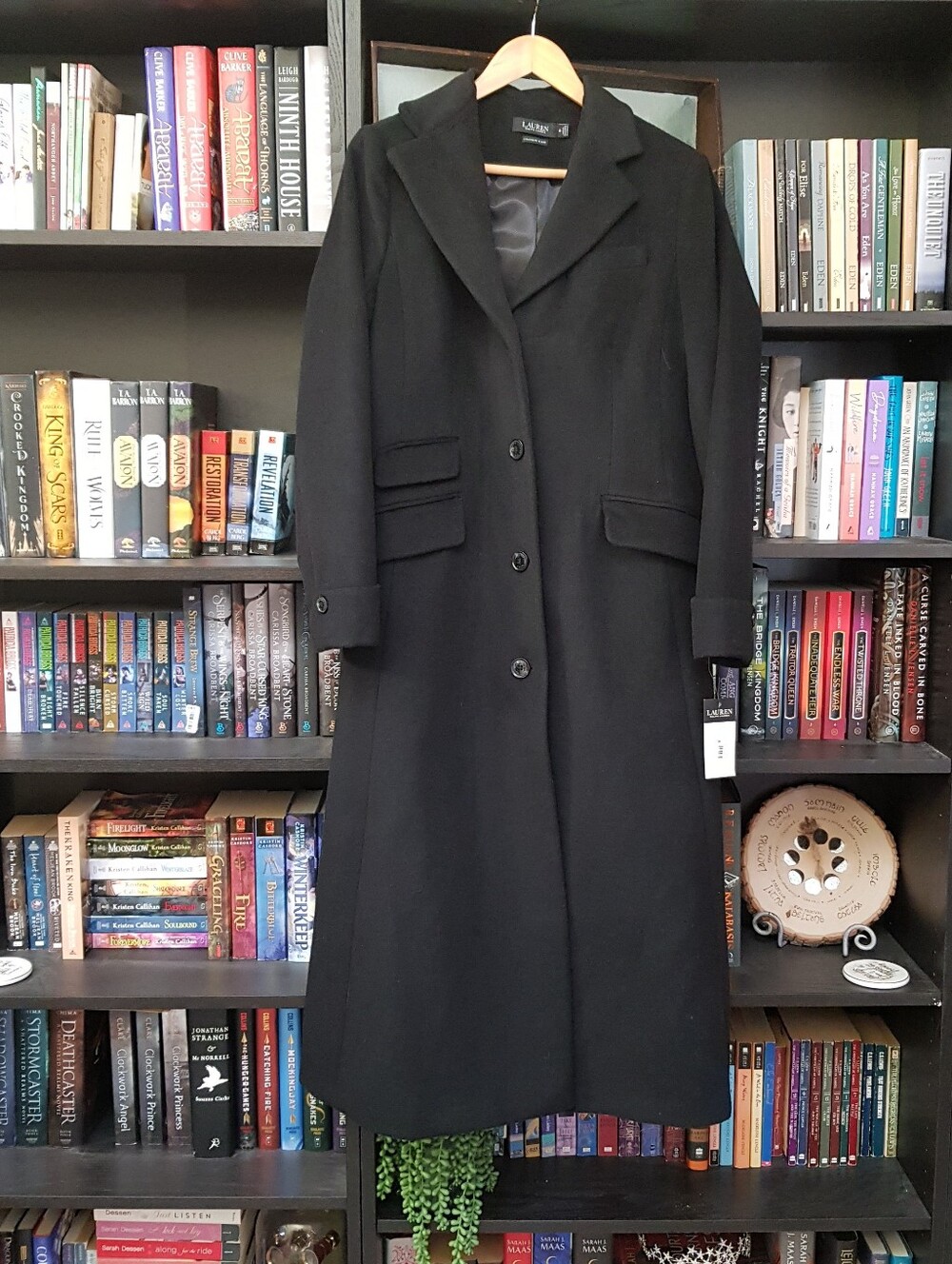 Ralph Lauren Black Cashmere Long Coat 10